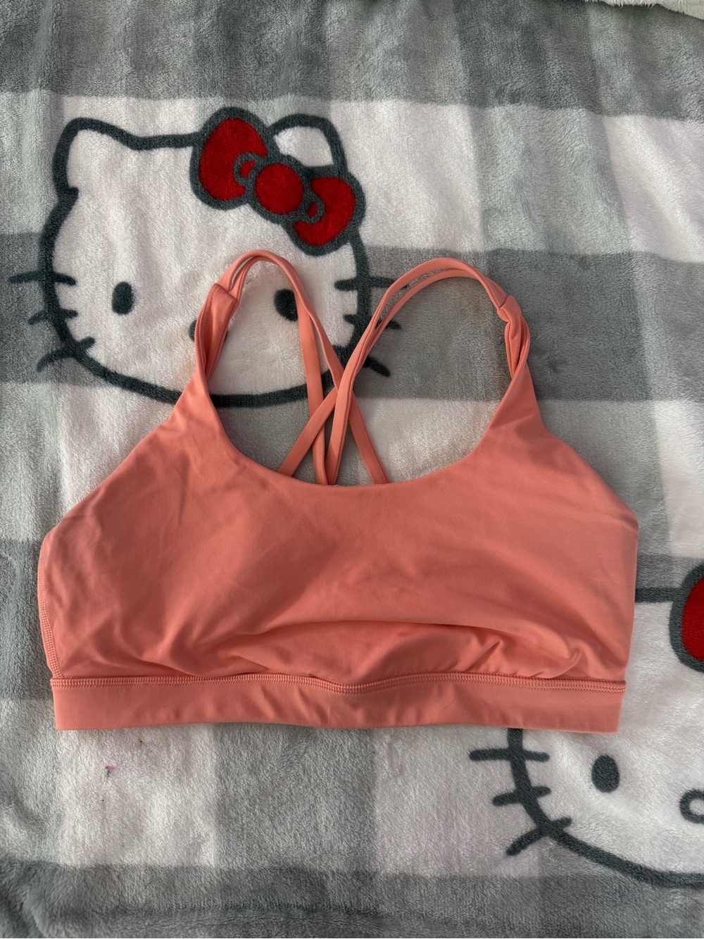 lululemon athletica Coral Cross-Back Sports Bra workout yoga bra